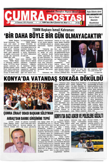 Manşet görseli: Çumra Postası