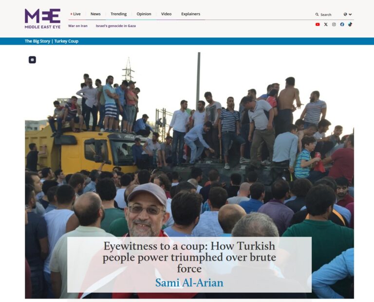 Eyewitness to a coup: How Turkish people power triumphed over brute force