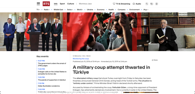 Une tentative de putsch militaire mise en échec en Turquie
