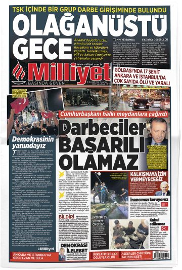 Manşet görseli: Milliyet