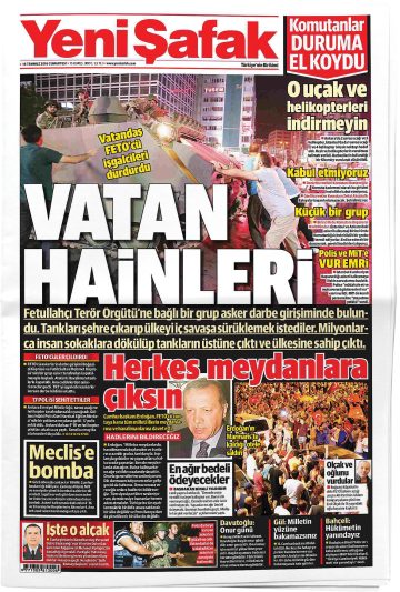 Manşet görseli: Yeni Şafak