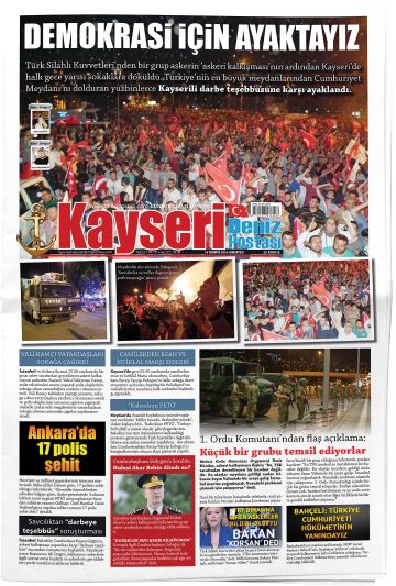 Manşet görseli: Kayseri Deniz Postası