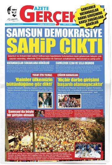 Manşet görseli: Gazete Gerçek