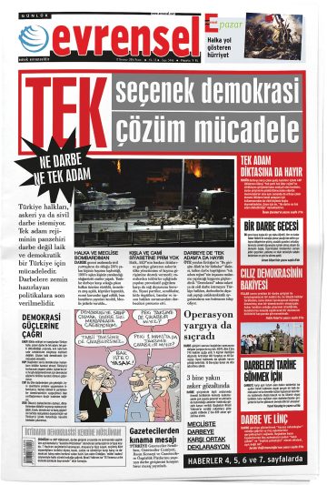 Manşet görseli: Günlük Evrensel