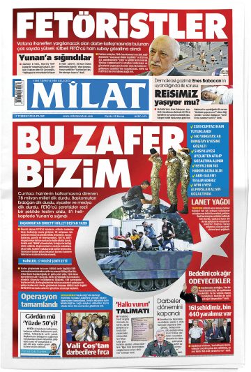 Manşet görseli: Milat