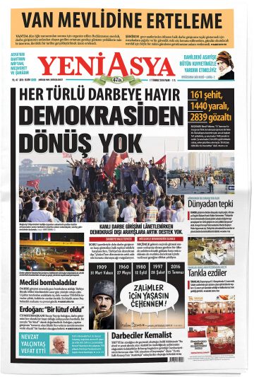 Manşet görseli: Yeni Asya