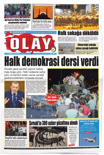 Manşet görseli: Diyarbakır Olay