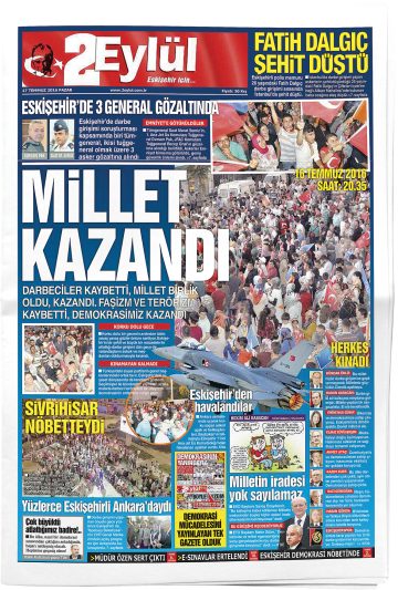 Manşet görseli: Eskişehir 2 Eylül