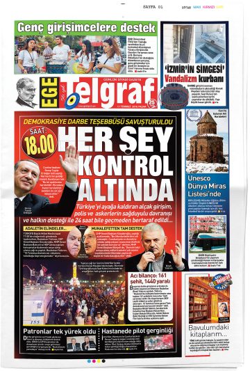 Manşet görseli: Ege Telgraf