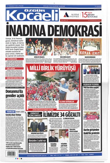 Manşet görseli: Özgür Kocaeli