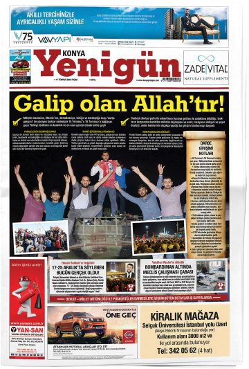 Manşet görseli: Konya Yenigün