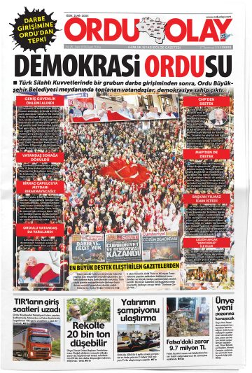 Manşet görseli: Ordu Olay