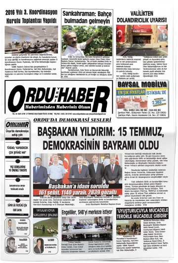 Manşet görseli: Ordu Yeni Haber