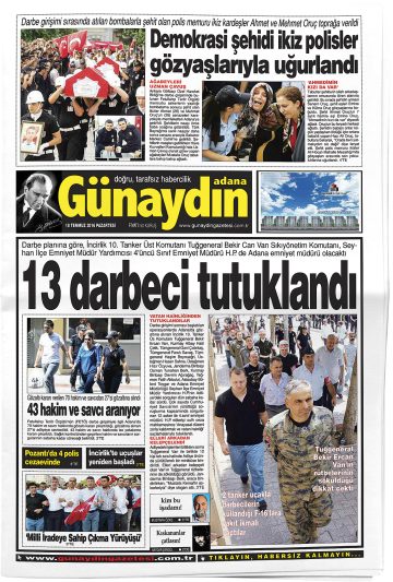 Manşet görseli: Adana Günaydın