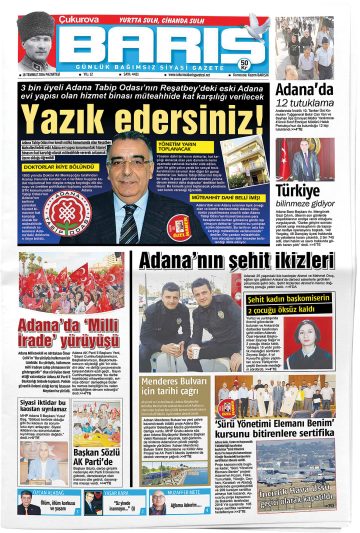 Manşet görseli: Çukurova Barış