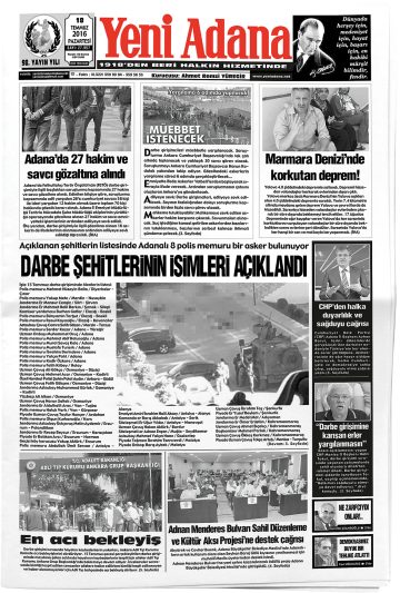 Manşet görseli: Yeni Adana