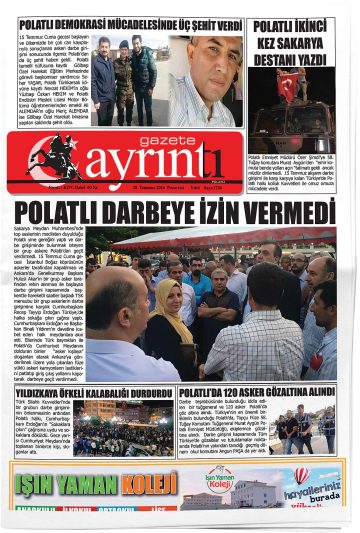 Manşet görseli: Gazete Ayrıntı
