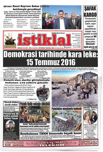 Manşet görseli: İstiklal