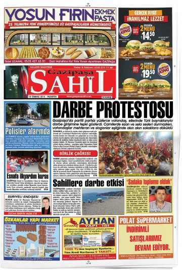 Manşet görseli: Gazipaşa Sahil