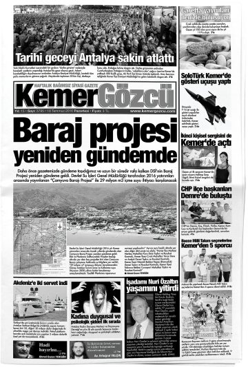 Manşet görseli: Kemer Gözcü