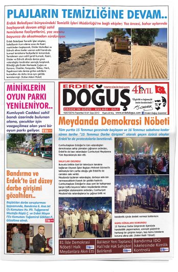 Manşet görseli: Erdek Doğuş