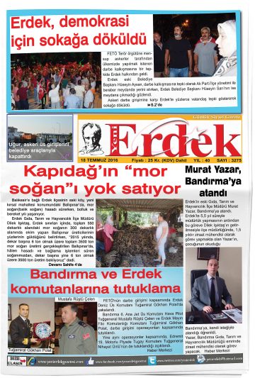 Manşet görseli: Yeni Erdek