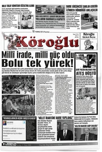 Manşet görseli: Köroğlu