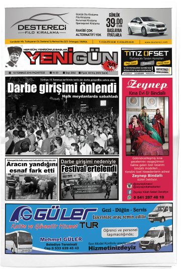 Manşet görseli: Yenigün