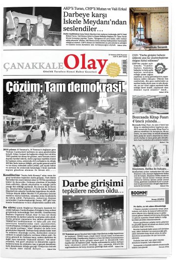 Manşet görseli: Çanakkale Olay