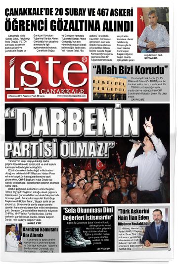 Manşet görseli: İşte Çanakkale