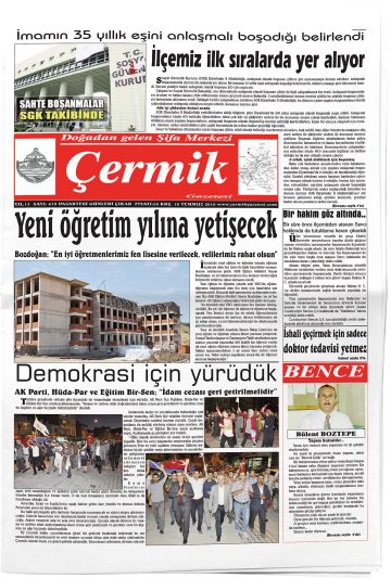 Manşet görseli: Çermik