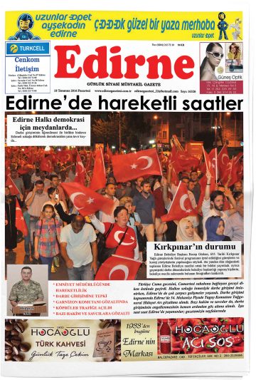 Manşet görseli: Edirne