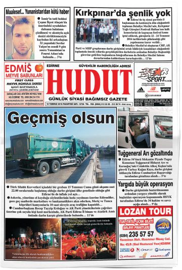 Manşet görseli: Hudut