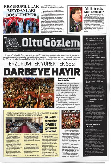 Manşet görseli: Oltu Gözlem