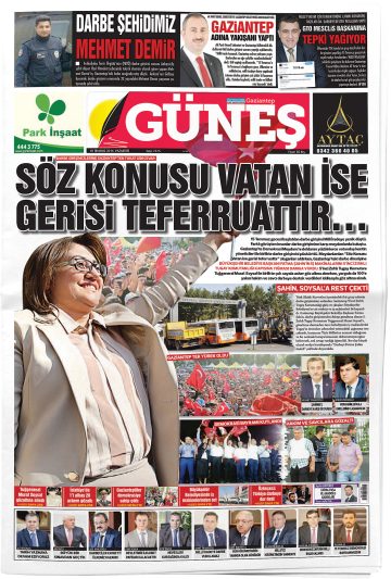 Manşet görseli: Gaziantep Güneş