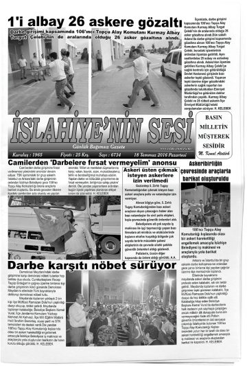 Manşet görseli: İslahiye’nin Sesi