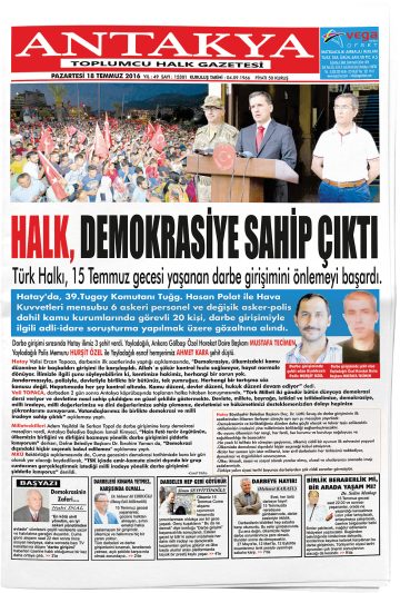 Manşet görseli: Antakya Toplumcu Halk