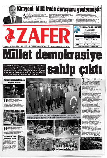 Manşet görseli: Hatay Zafer