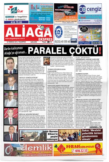 Manşet görseli: Aliağa Ekspres