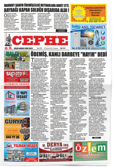 Manşet görseli: Cephe