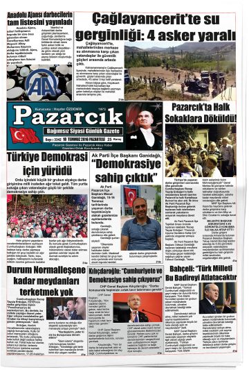 Manşet görseli: Pazarcık