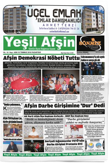 Manşet görseli: Yeşil Afşin