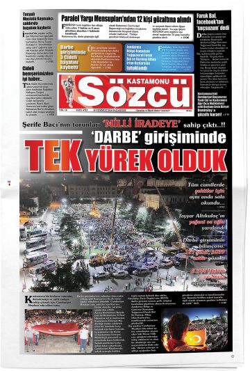 Manşet görseli: Kastamonu Sözcü