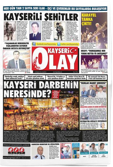 Manşet görseli: Kayseri Olay