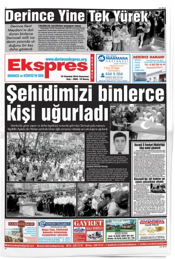 Manşet görseli: Derince Ekspres