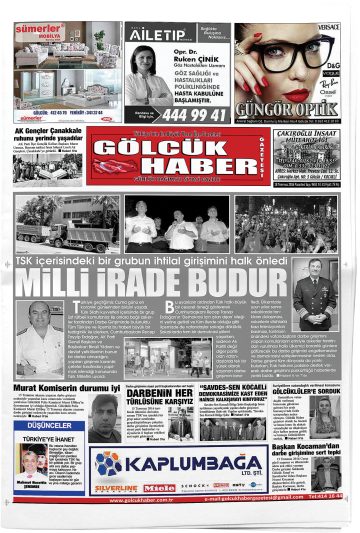 Manşet görseli: Gölcük Haber