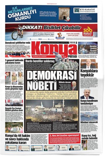 Manşet görseli: Konya Postası