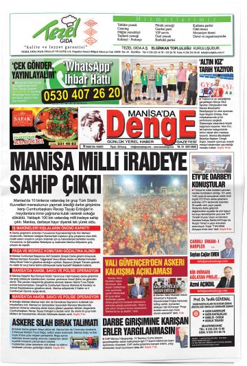 Manşet görseli: Manisa’da Denge