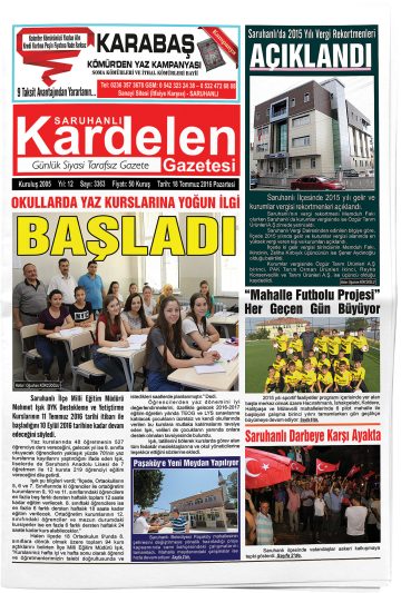 Manşet görseli: Saruhanlı Kardelen