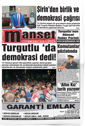 Manşet görseli: Turgutlu Manşet